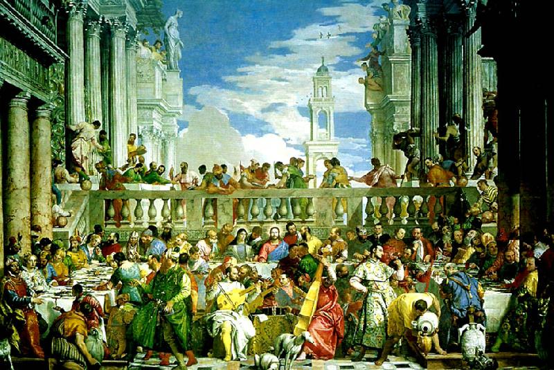 Paolo  Veronese marriage fest at cana oil painting picture